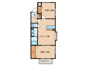 吉良吉田駅 徒歩15分 2階の物件間取画像